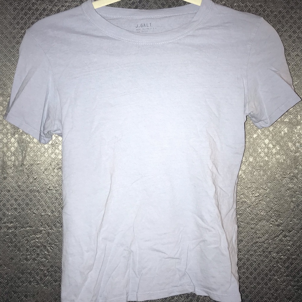 BRANDY MELVILLE “JAMIE TOP” LIGHT BLUE TEE SHIRT